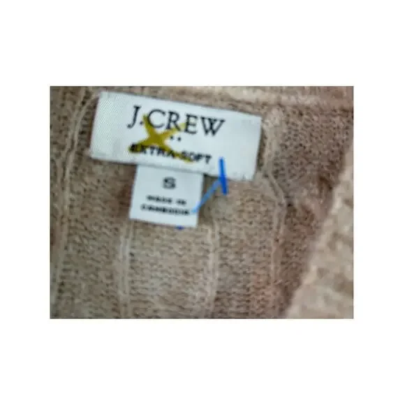 J. Crew Factory Cable-Knit Mockneck Sweater in Extra-Soft Yarn – Size S - Picture 5 of 5